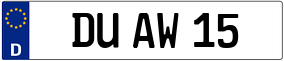Trailer License Plate